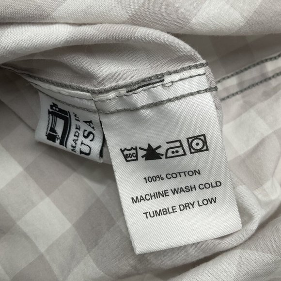 Hlaska Men’s Button Up  Cotton LS Shirt Checks Medium M Made in USA Cali Rare - Picture 3 of 8